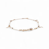 14K Yellow Gold Ankle with Charms Bracelet