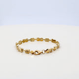 10K  Yellow Gold  Fancy Link Women's Bracelet
