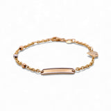 14K Yellow Gold  ID Heart Bracelet Kid