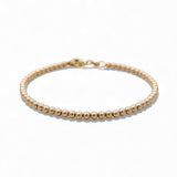 14K Yellow Gold  Beads Women's Bracelet