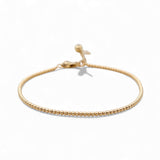 14K Yellow Gold  Beads Women's Bracelet