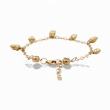 14K Yellow Gold Charms Women's Bracelet