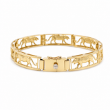 14K Yellow Gold Panther Bracelet