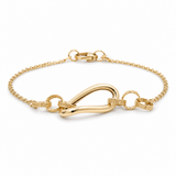 14K Yellow Gold Fancy Link Bracelet Women's
