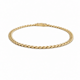 14K Yellow Gold Monaco Anklet Bracelet