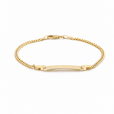14K Yellow Gold Cuban Link Id  Bracelet