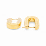 14K Yellow Gold  Huggie  Earrings