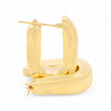 14K Yellow Gold  Huggie  Earrings