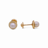 Yellow Gold 14k Pearl Stud Earrings