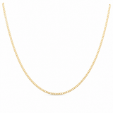 14K Yellow Gold Curb Chain 18"