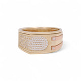 14K Yellow Gold Men's  Fashion Ring Miral Jewelry