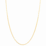 14K Yellow Gold Open Link Chain 24"