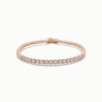 14K Yellow Gold  Tennis Bracelet with 6.63Tw  Round Lab  Diamond