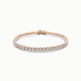 14K Yellow Gold  Tennis Bracelet with 7.26Tw  Round Lab  Diamond