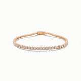 14K Yellow Gold  Tennis Bracelet with 5.41Tw  Round Lab  Diamond