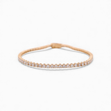 14K Yellow Gold  Tennis Bracelet with 5.41Tw  Round Lab  Diamond