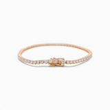 14K Yellow Gold  Tennis Bracelet with 5.41Tw  Round Lab  Diamond
