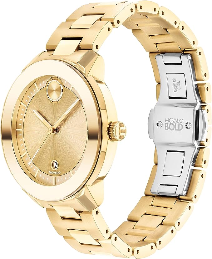 This Miral Jewelry MOVADO Bold Verso Women's Swiss Qtz Stainless Steel Watch is a stunning stainless steel timepiece, powered by Swiss quartz movement.