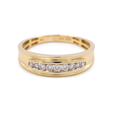 10k Yellow Gold  Round 3 Pieces Set with 0.75tw Round Diamonds
