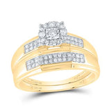 10k Yellow Gold Modern 3 Pieces Diamond with 0.33Tw Round Diamonds