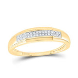 10k Yellow Gold Modern 3 Pieces Diamond with 0.33Tw Round Diamonds