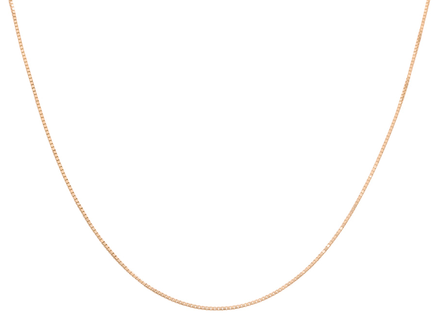 A Miral Jewelry Women's Yellow Gold 14k Fancy Link Chain necklace on a white background.