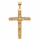 10K Yellow Gold Crucifix Unisex Pendant