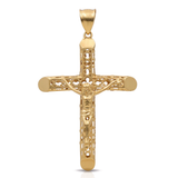 10K Yellow Gold Crucifix Unisex Pendant