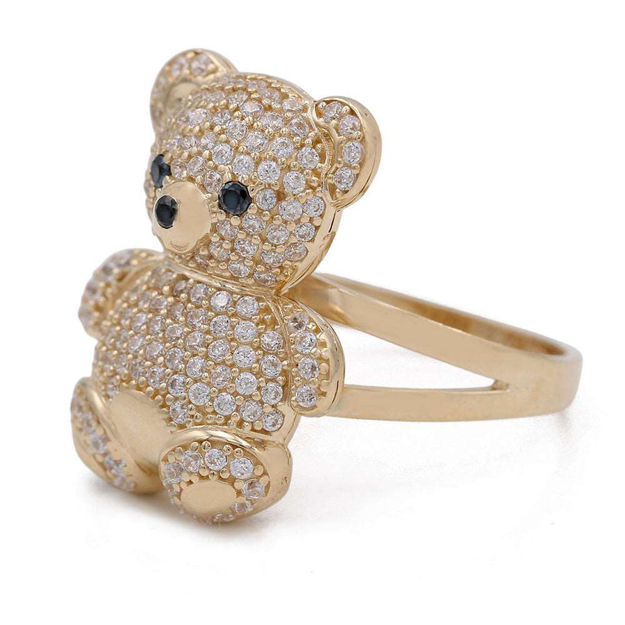 Yellow Gold 14K Bear Fashion Ring