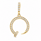 14K Yellow Gold Nail Pendant
