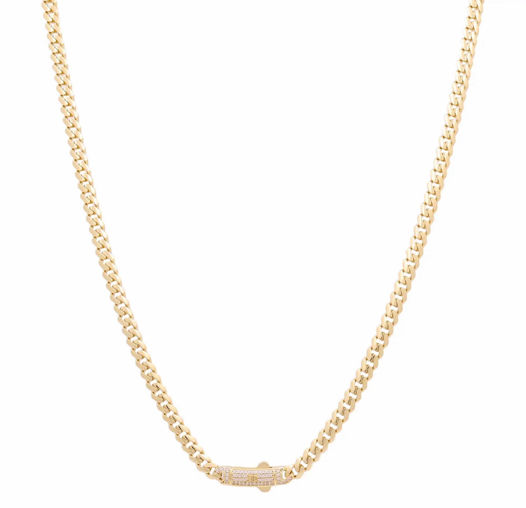 14K Men's Yellow Gold 14K  Monaco Chain 24" Miral Jewelry
