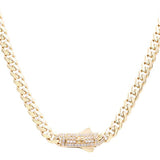 10K Yellow Gold Monaco Unisex Chain 22"