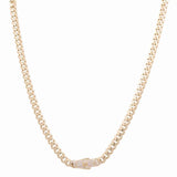 10K Men's Yellow Gold  Monaco Chain 22" Miral Jewelry