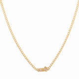 10K Yellow Gold Monaco Women's Chain 18"