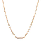 14K Men's Yellow Gold Monaco Chain 22" Miral Jewelry