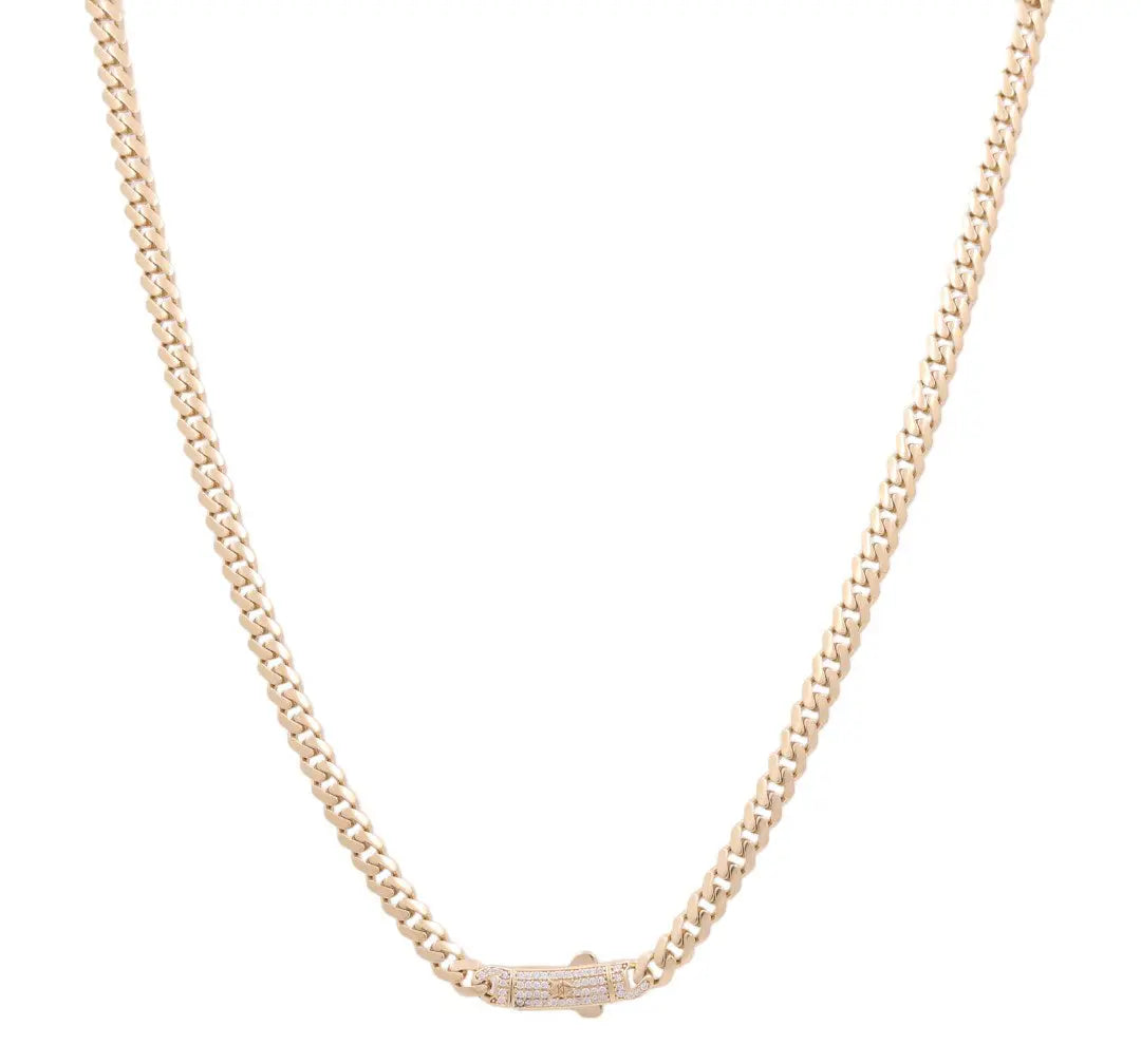 14K Men's Yellow Gold  Monaco Chain 22" Miral Jewelry