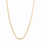 14K  Yellow Gold  Monaco Chain 24"