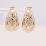 14K Yellow Gold Button Women's Earrings Miral Jewelry