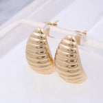 14K Yellow Gold Button Women's Earrings Miral Jewelry