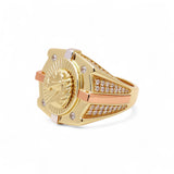 14k Tri Color Horse Men's Fashion Ring