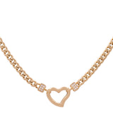 14K Yellow Gold Heart  Necklaces