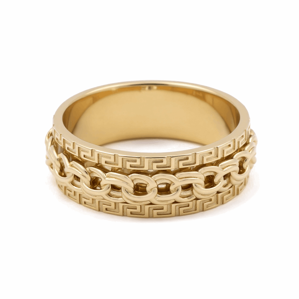 10K Yellow Gold Wedding Band Men's  Ring