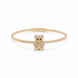 14K Yellow Gold Bangle Women's Bracelet