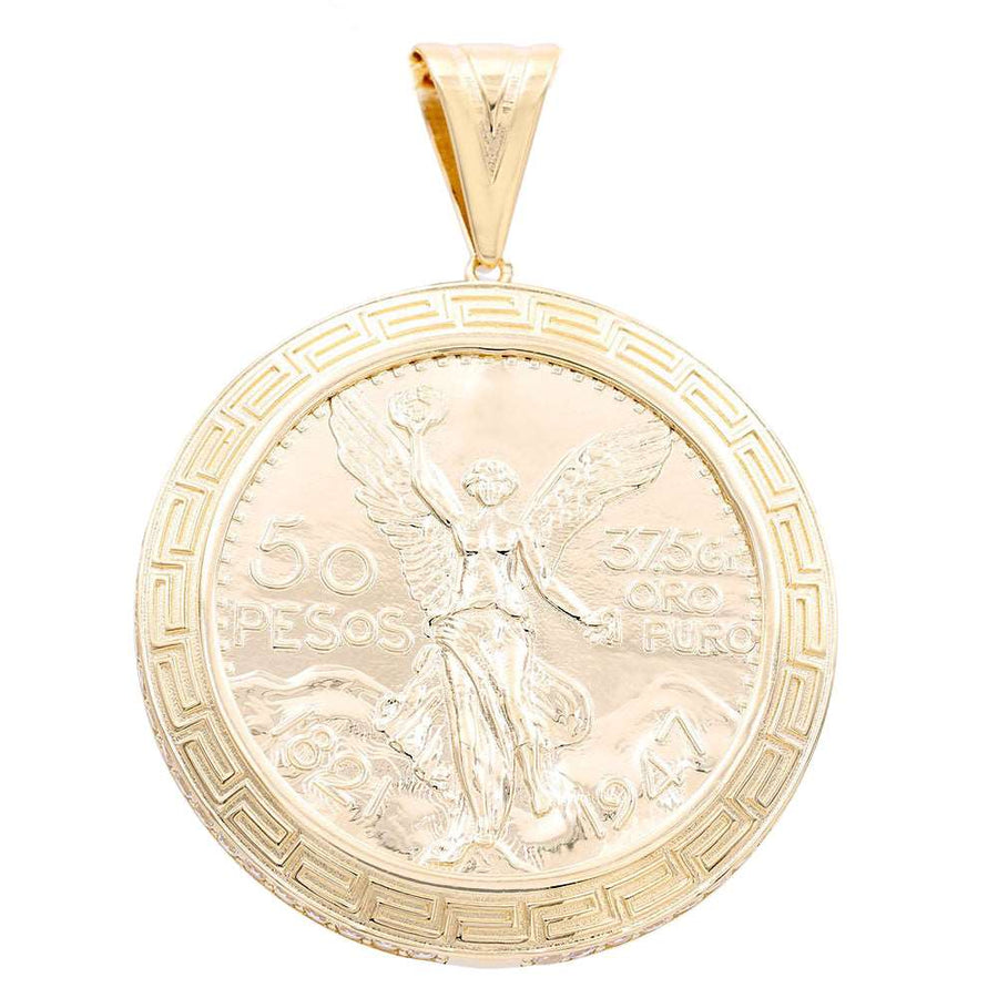 Yellow Gold 14k Centenary Pendant With Cz