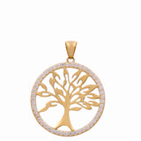 14K Yellow Gold Tree Life Women's Pendant