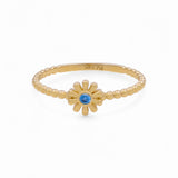 14K Yellow Gold   Flower Fashion Women's Ring