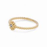 14K Yellow Gold   Flower Fashion Women's Ring