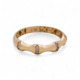 10K Yellow Gold  Wedding Band with Cz Ring
