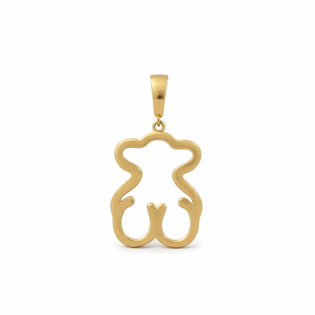 10K Yellow Gold Bear Women's Pendant
