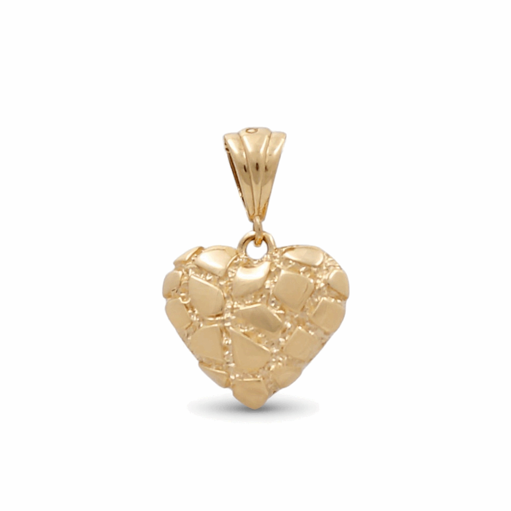 10K Yellow Gold Heart Women's Pendant